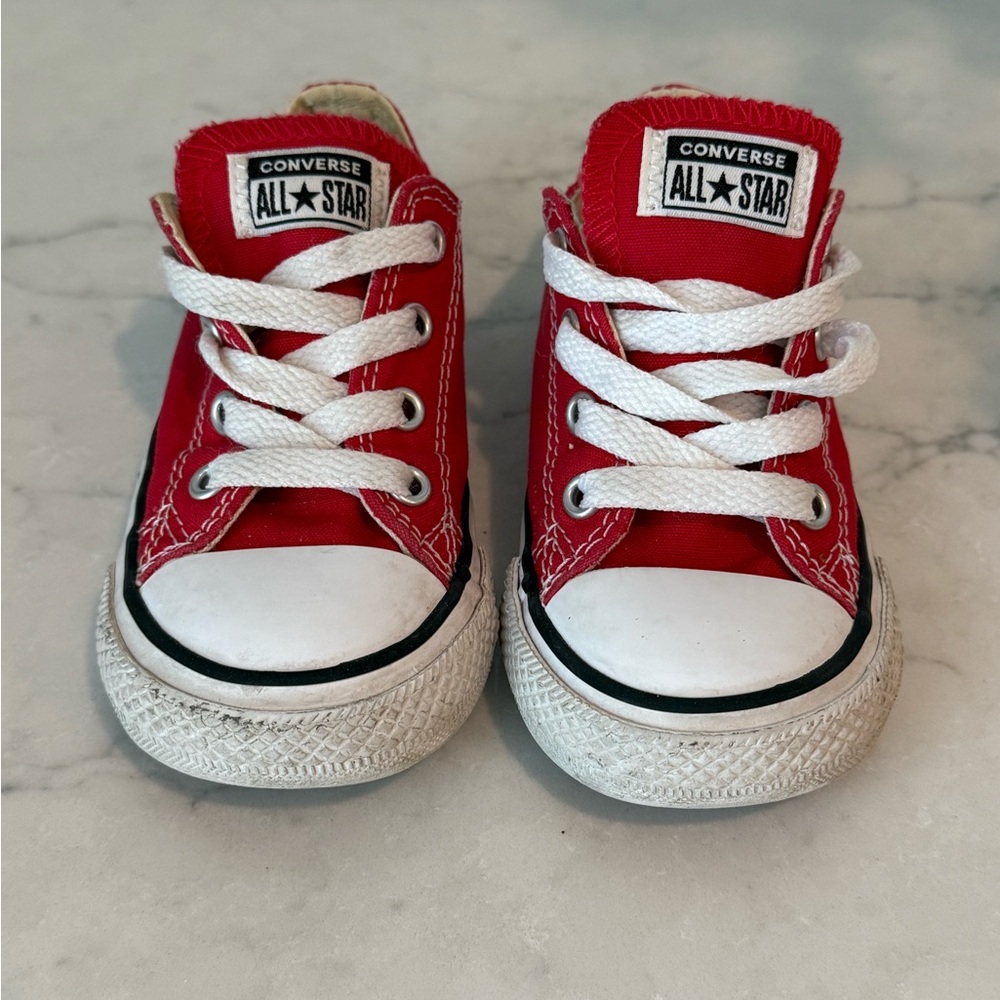 Converse Kids Red All Star Sneakers